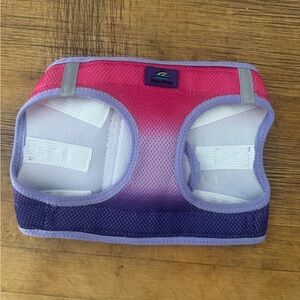 Gradient Pink to Purple Dog Harness with Logo Patch